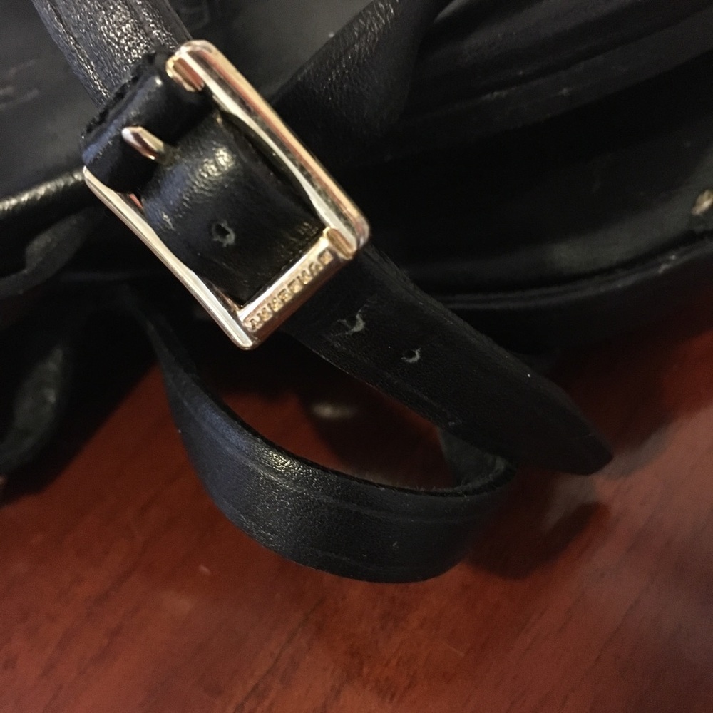 Burberry Black T Strap Studded Flat Sandals - Picture 7 of 7